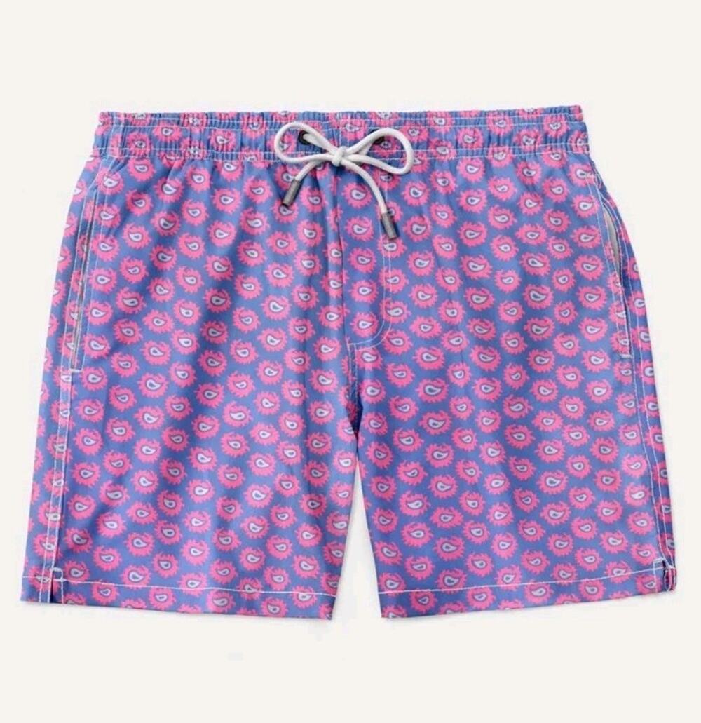 98 Coast Av Mens XXL Swim Trunk Electric Pink Vacation Beach Pocket Liner Shorts